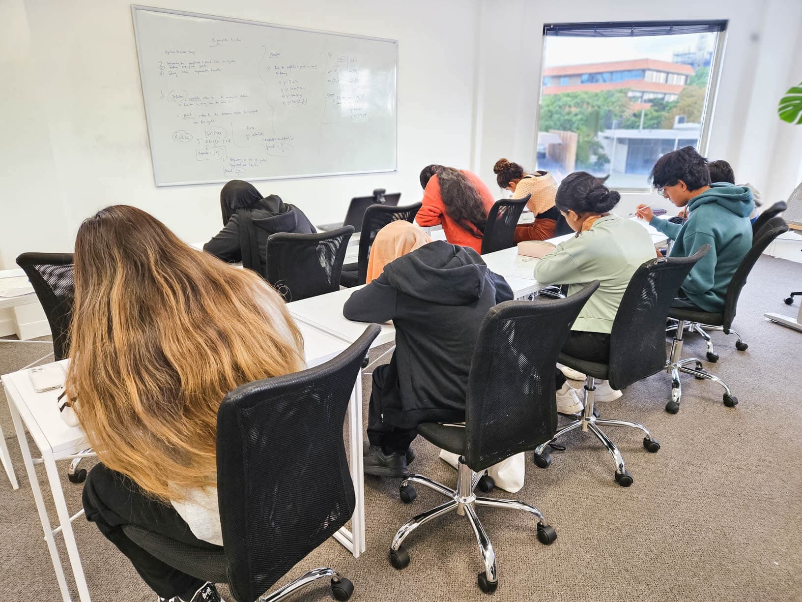 Students in class at the Academis centre